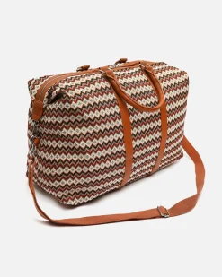 Misako Bolsa fin de semana con estampado jacquard y asa bandolera extraíble