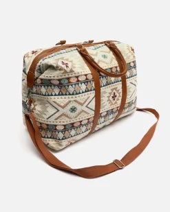 Misako Bolsa fin de semana con estampado jacquard y bandolera extraíble