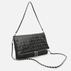 Misako Bolso bandolera con detalles metalizados y doble asa
