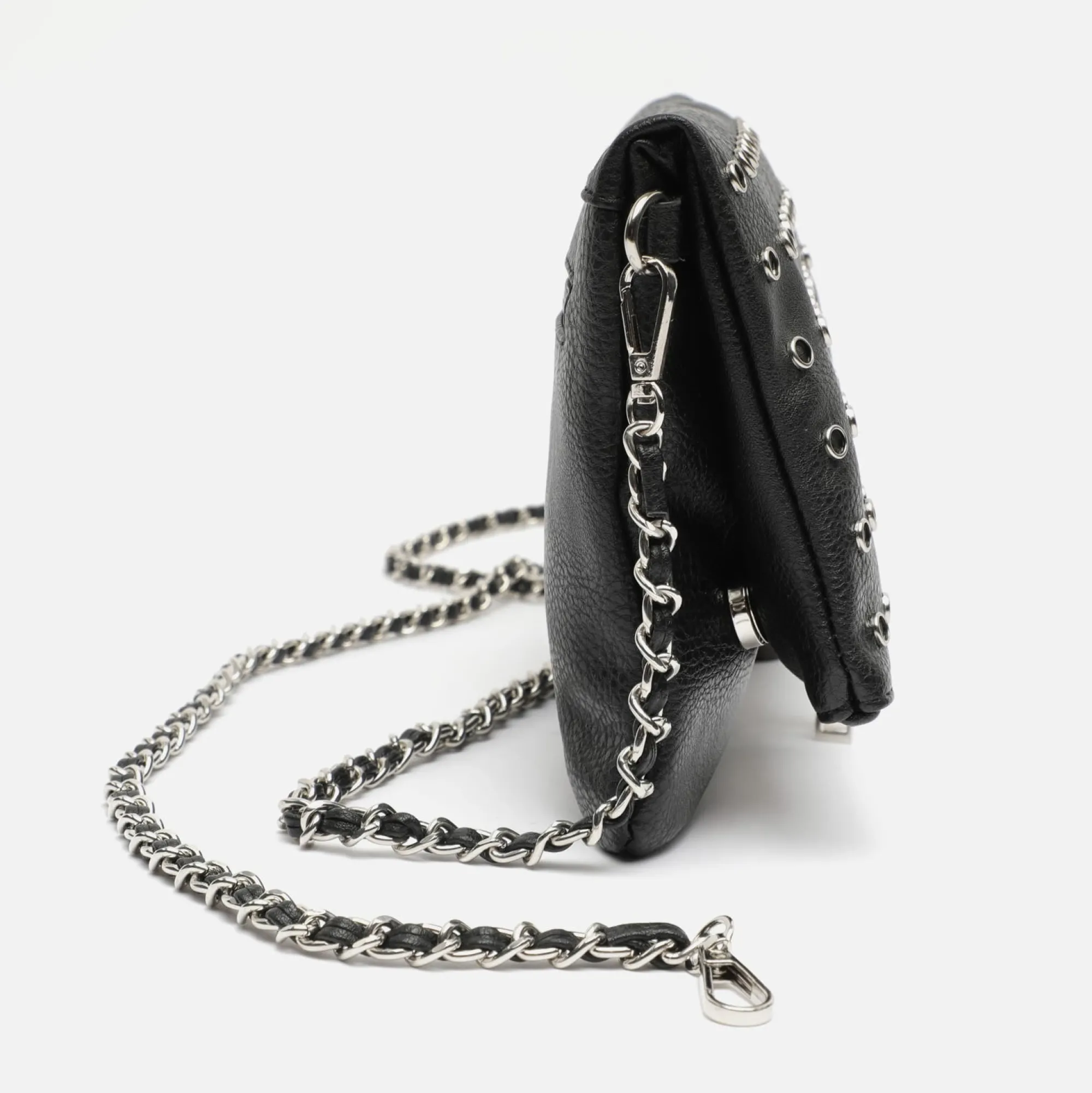 Misako Bolso bandolera con detalles metalizados y doble asa