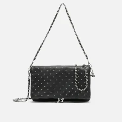 Misako Bolso bandolera con doble asa y detalles metalizados