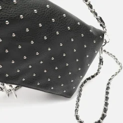 Misako Bolso bandolera con doble asa y detalles metalizados