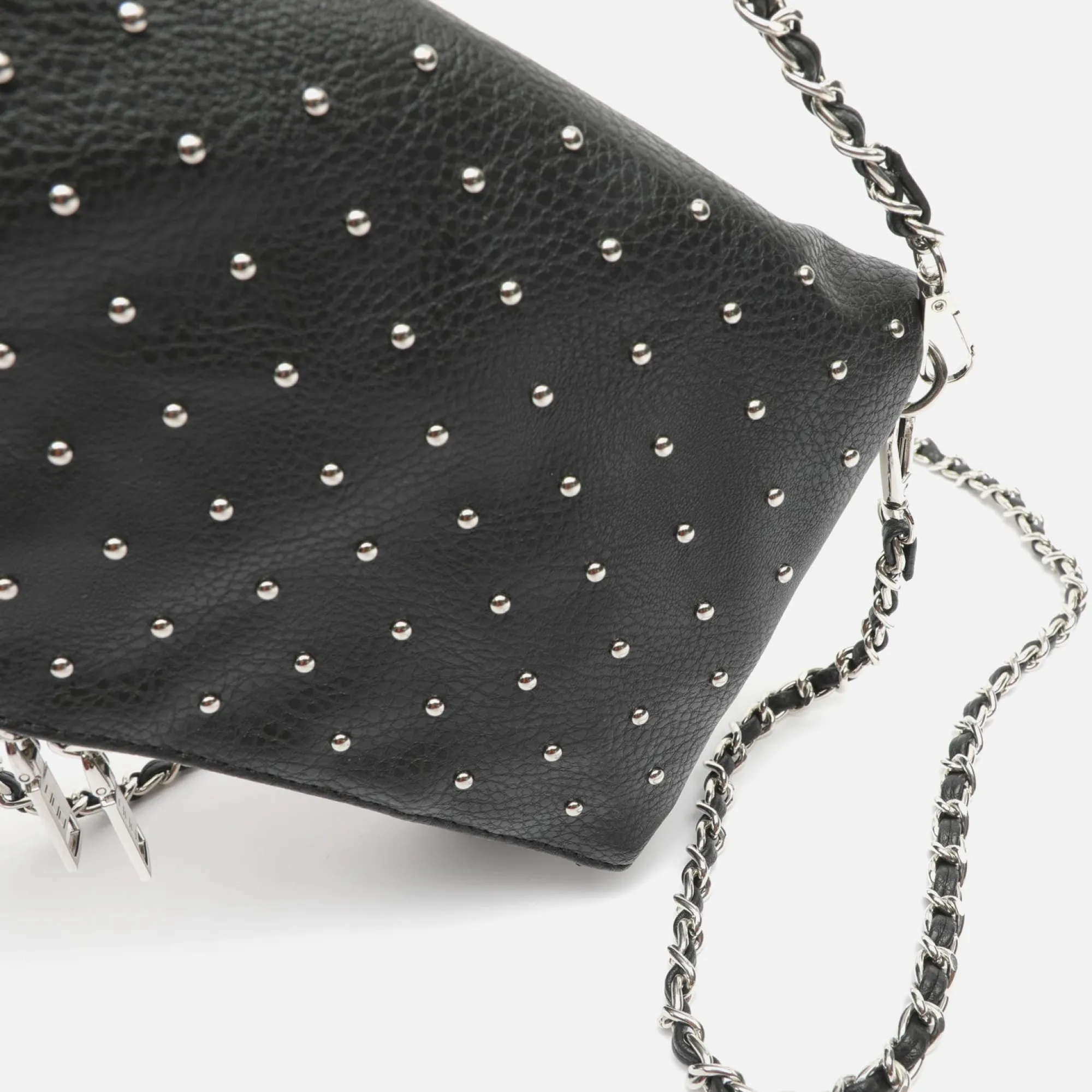 Misako Bolso bandolera con doble asa y detalles metalizados