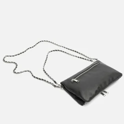 Misako Bolso bandolera con doble asa y detalles metalizados