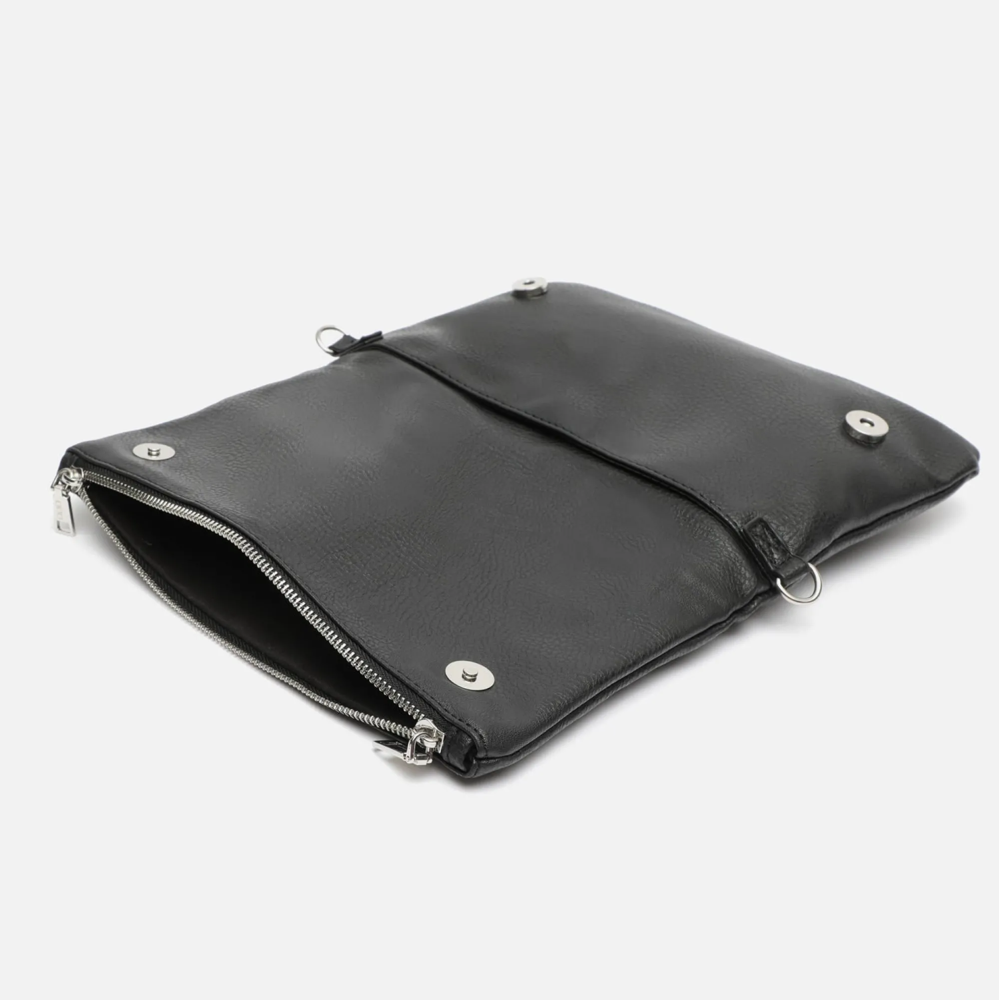 Misako Bolso bandolera con doble asa y detalles metalizados