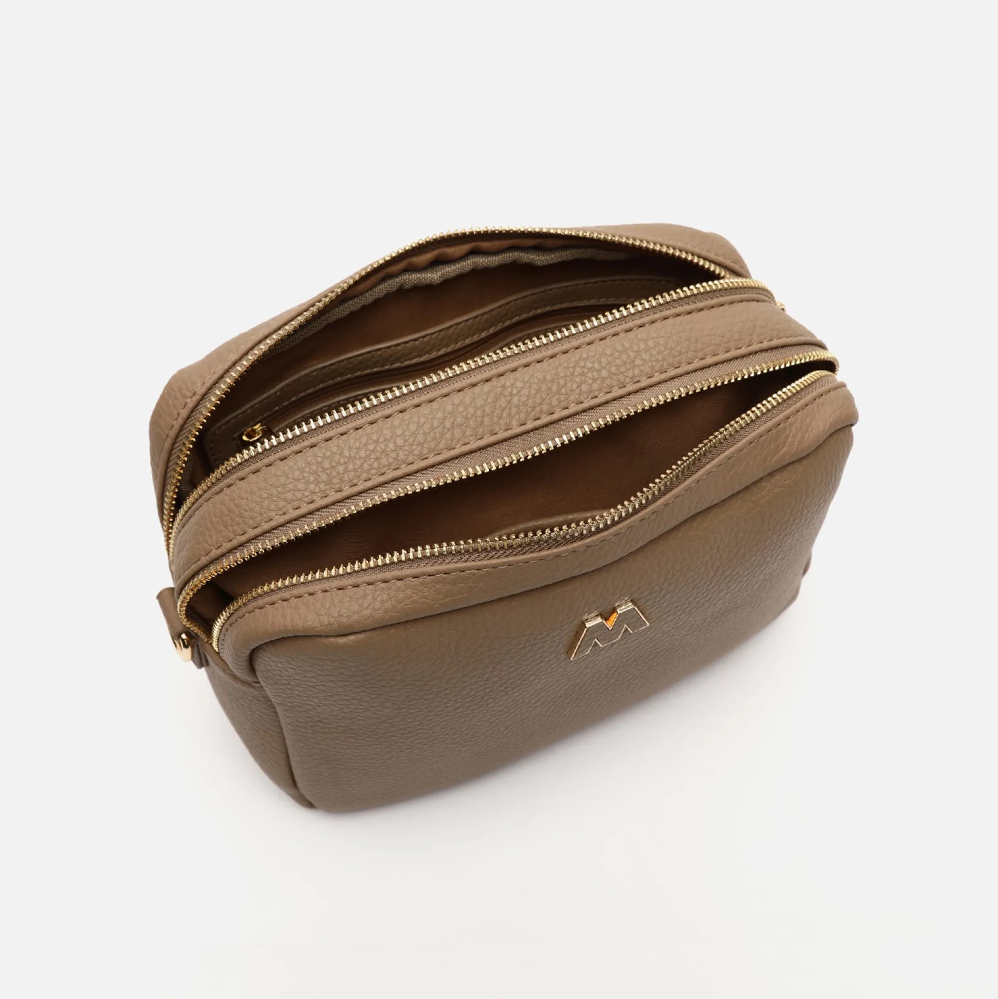 Misako Bolso bandolera con doble cremallera