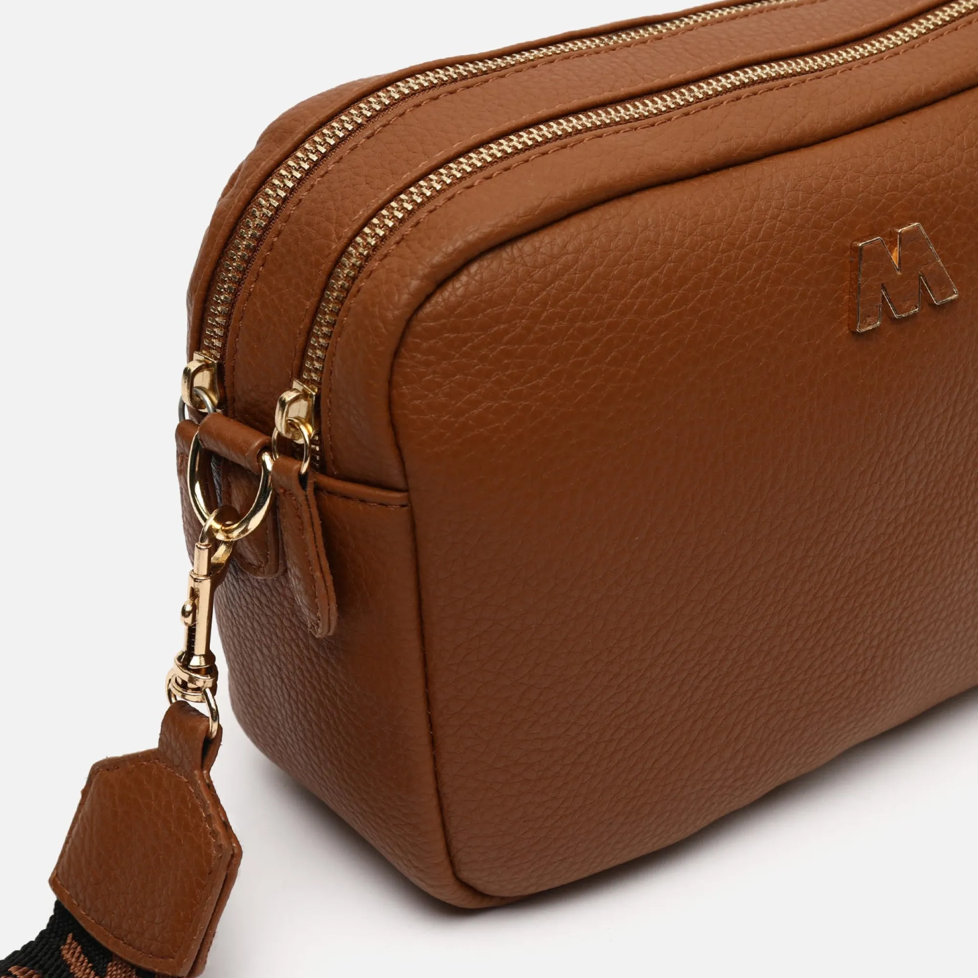 Misako Bolso bandolera con doble cremallera