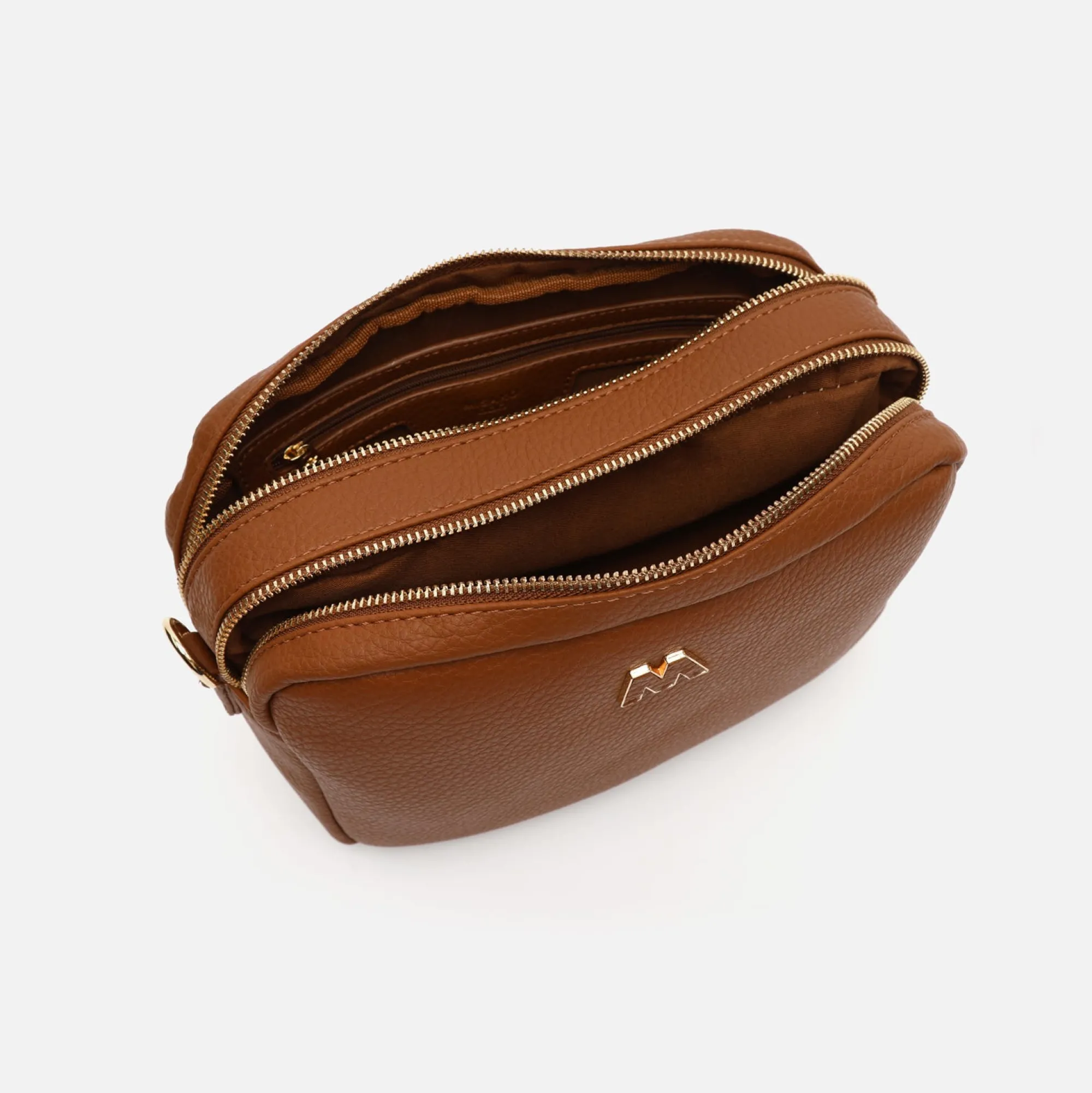 Misako Bolso bandolera con doble cremallera