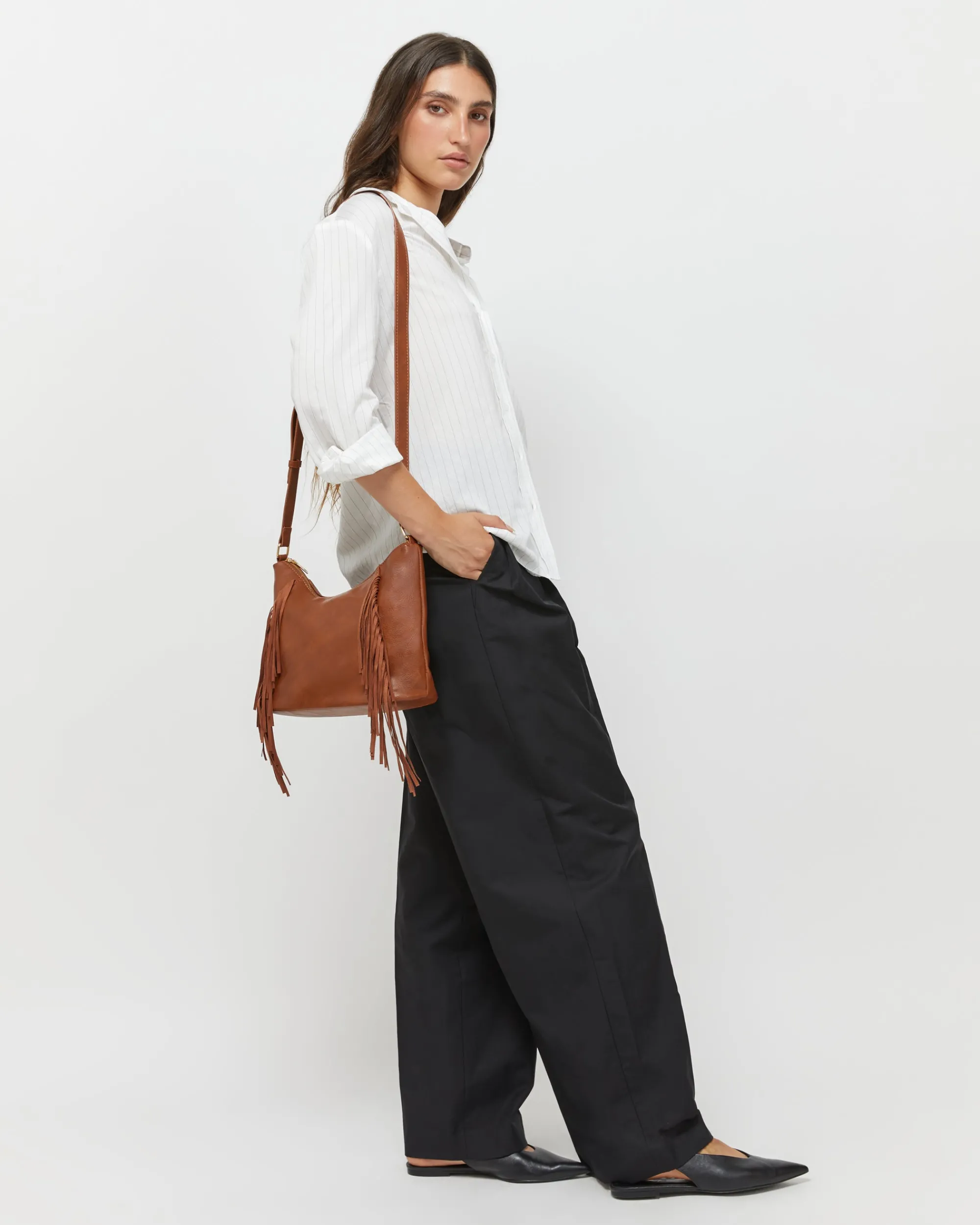 Misako Bolso bandolera con flecos