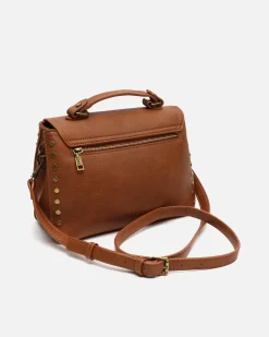 Misako Bolso bandolera con solapa y detalles metálicos