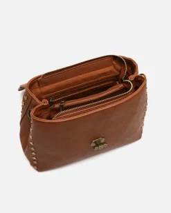 Misako Bolso bandolera con solapa y detalles metálicos