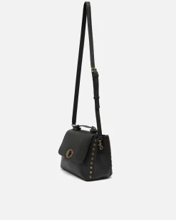 Misako Bolso bandolera con solapa y detalles metálicos