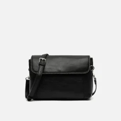 Misako Bolso bandolera con solapa y detalles metálicos
