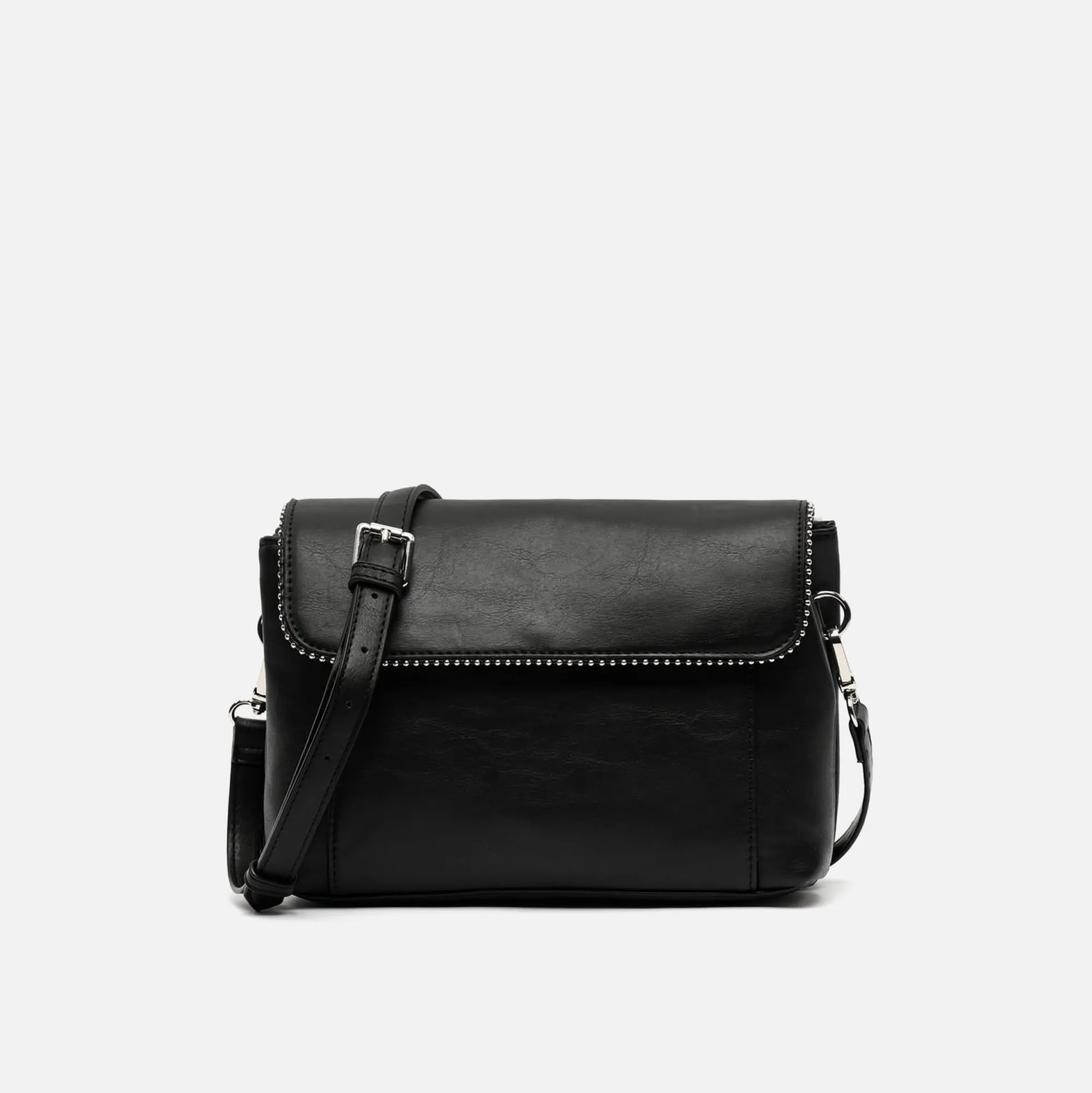 Misako Bolso bandolera con solapa y detalles metálicos
