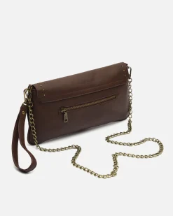 Misako Bolso bandolera de fiesta pequeño con detalles metálicos
