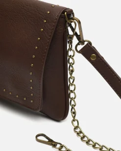 Misako Bolso bandolera de fiesta pequeño con detalles metálicos