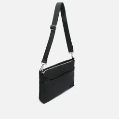 Misako Bolso bandolera de nylon con textura de neopreno