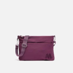 Misako Bolso bandolera de nylon con textura de neopreno