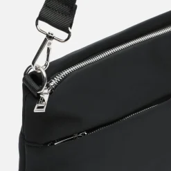 Misako Bolso bandolera de nylon con textura de neopreno
