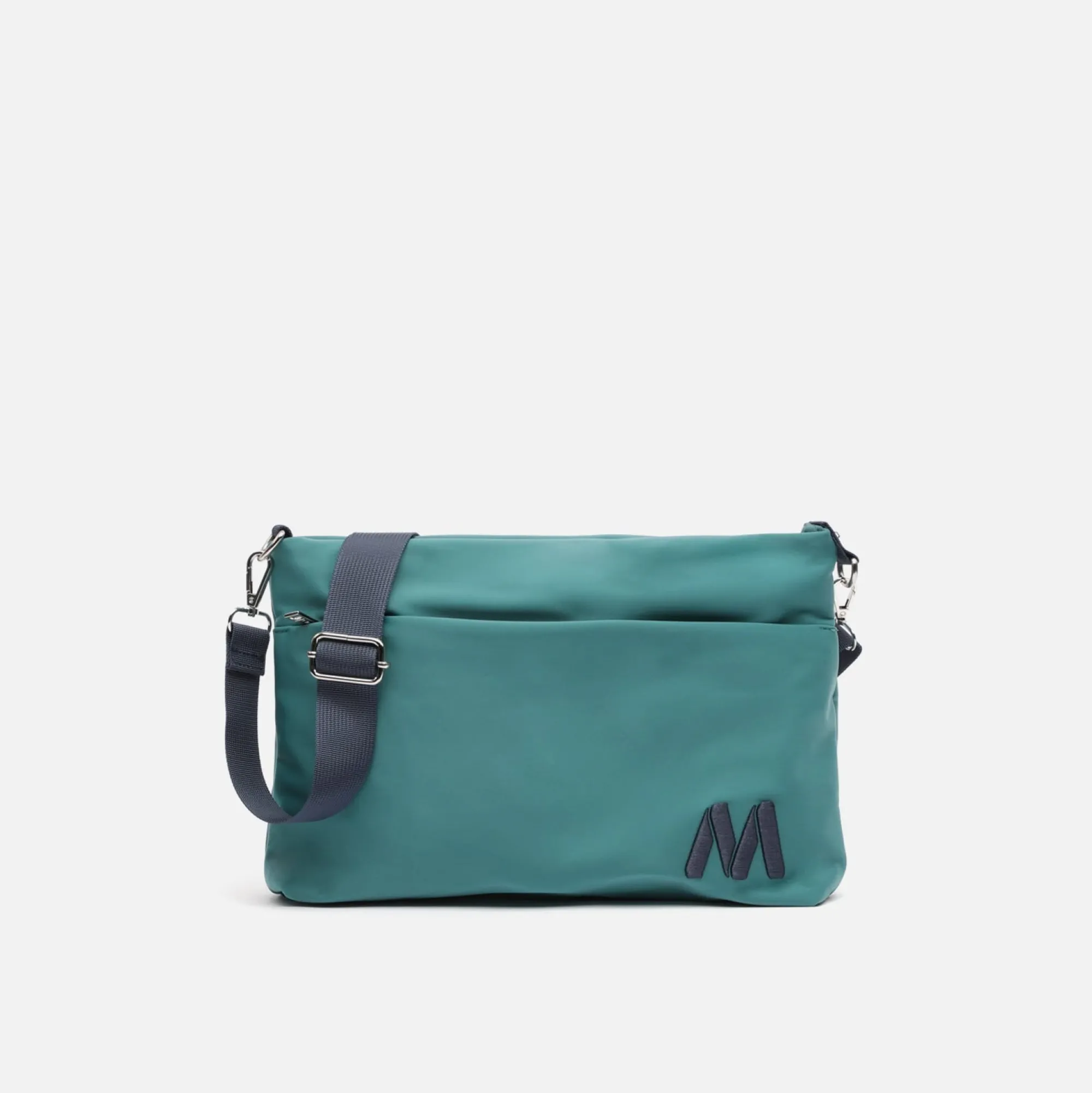 Misako Bolso bandolera de nylon con textura de neopreno