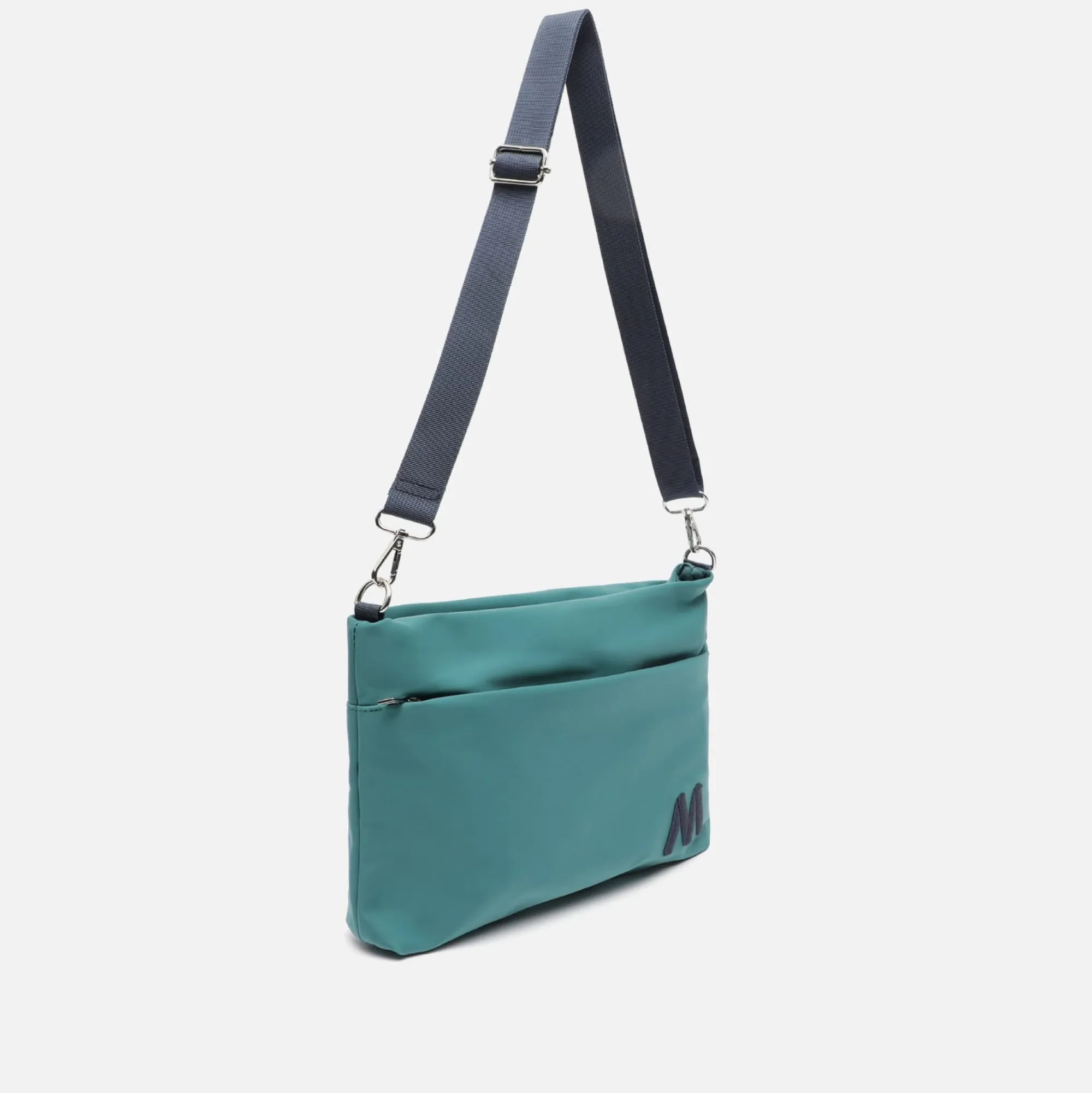 Misako Bolso bandolera de nylon con textura de neopreno