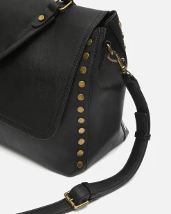 Misako Bolso bandolera grande con solapa y detalles metálicos