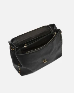 Misako Bolso bandolera grande con solapa y detalles metálicos