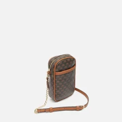 Misako Bolso bandolera mini para móvil con estampado monogram