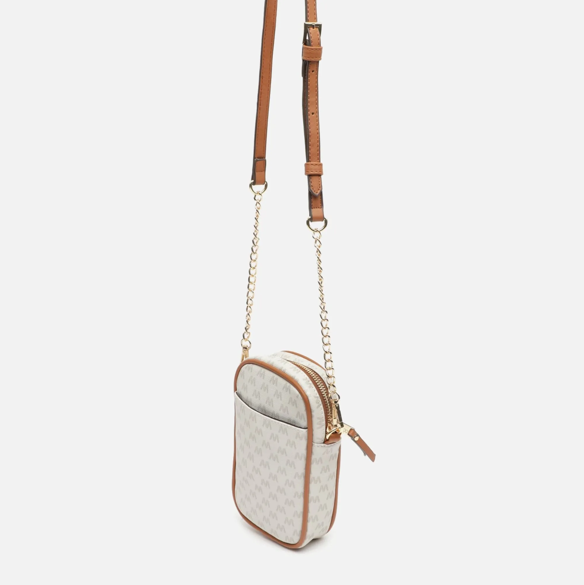 Misako Bolso bandolera mini para móvil con estampado monogram