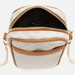 Misako Bolso bandolera mini para móvil con estampado monogram