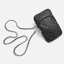 Misako Bolso bandolera mini para móvil con detalles metalizados