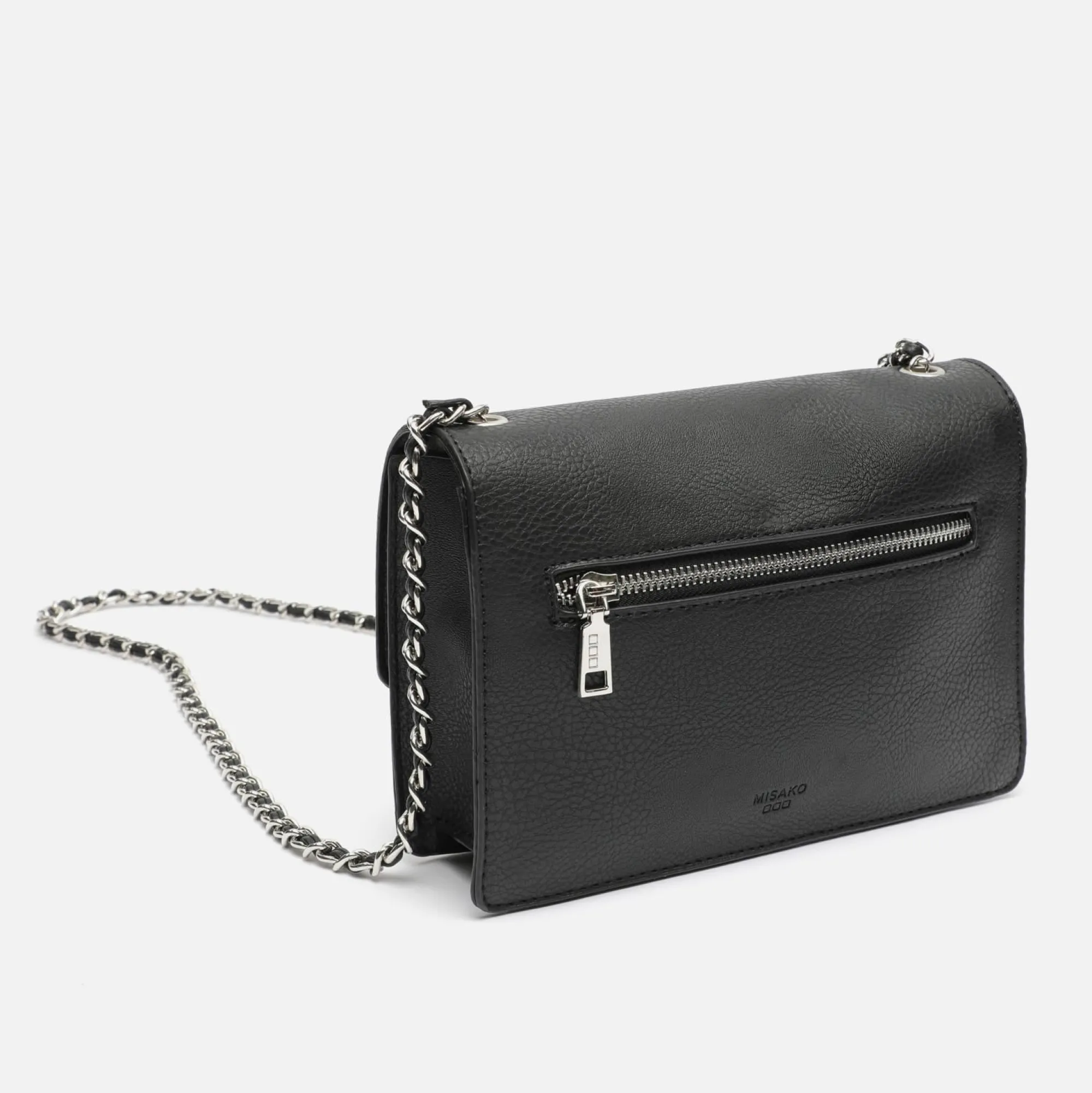 Misako Bolso bandolera pequeño con detalles metalizados