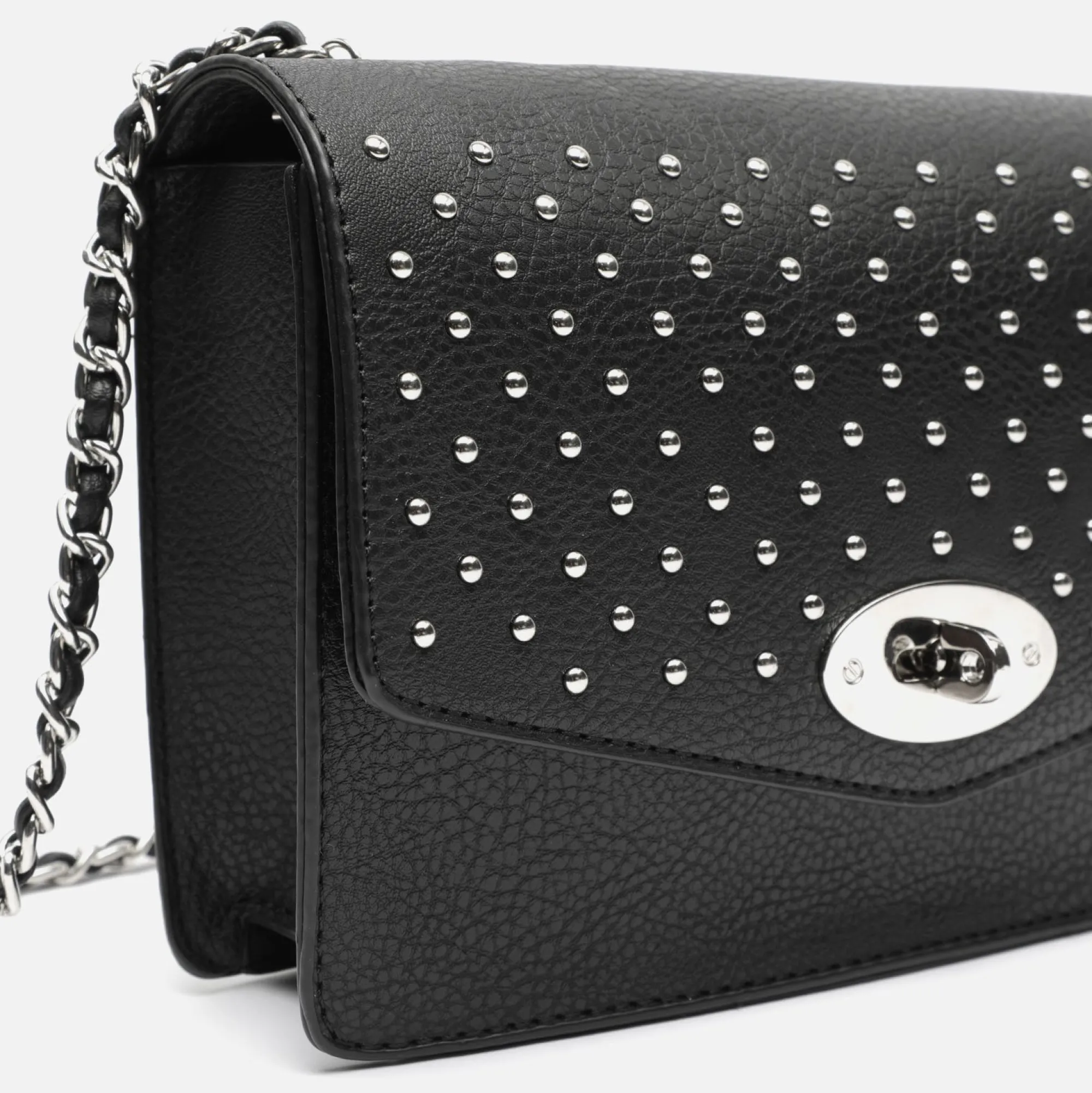 Misako Bolso bandolera pequeño con detalles metalizados