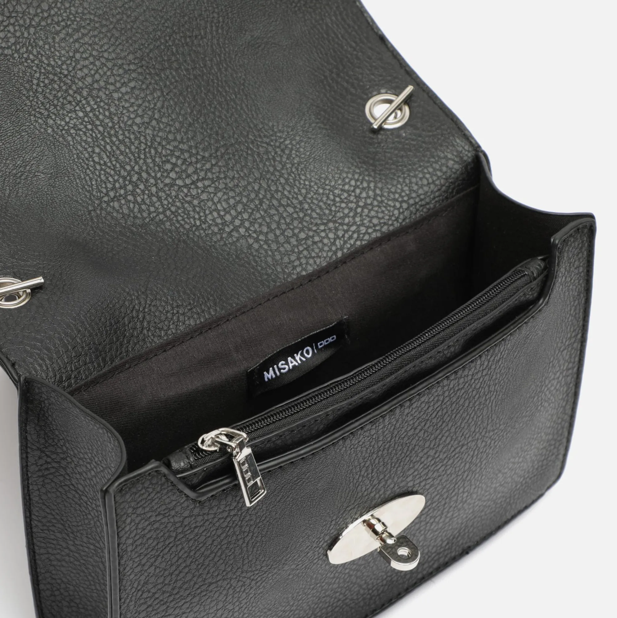 Misako Bolso bandolera pequeño con detalles metalizados