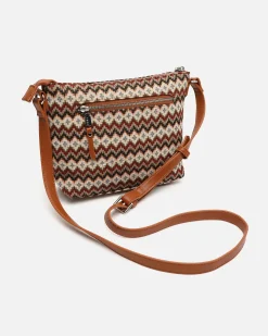 Misako Bolso bandolera pequeño con estampado jacquard y neceser pequeño