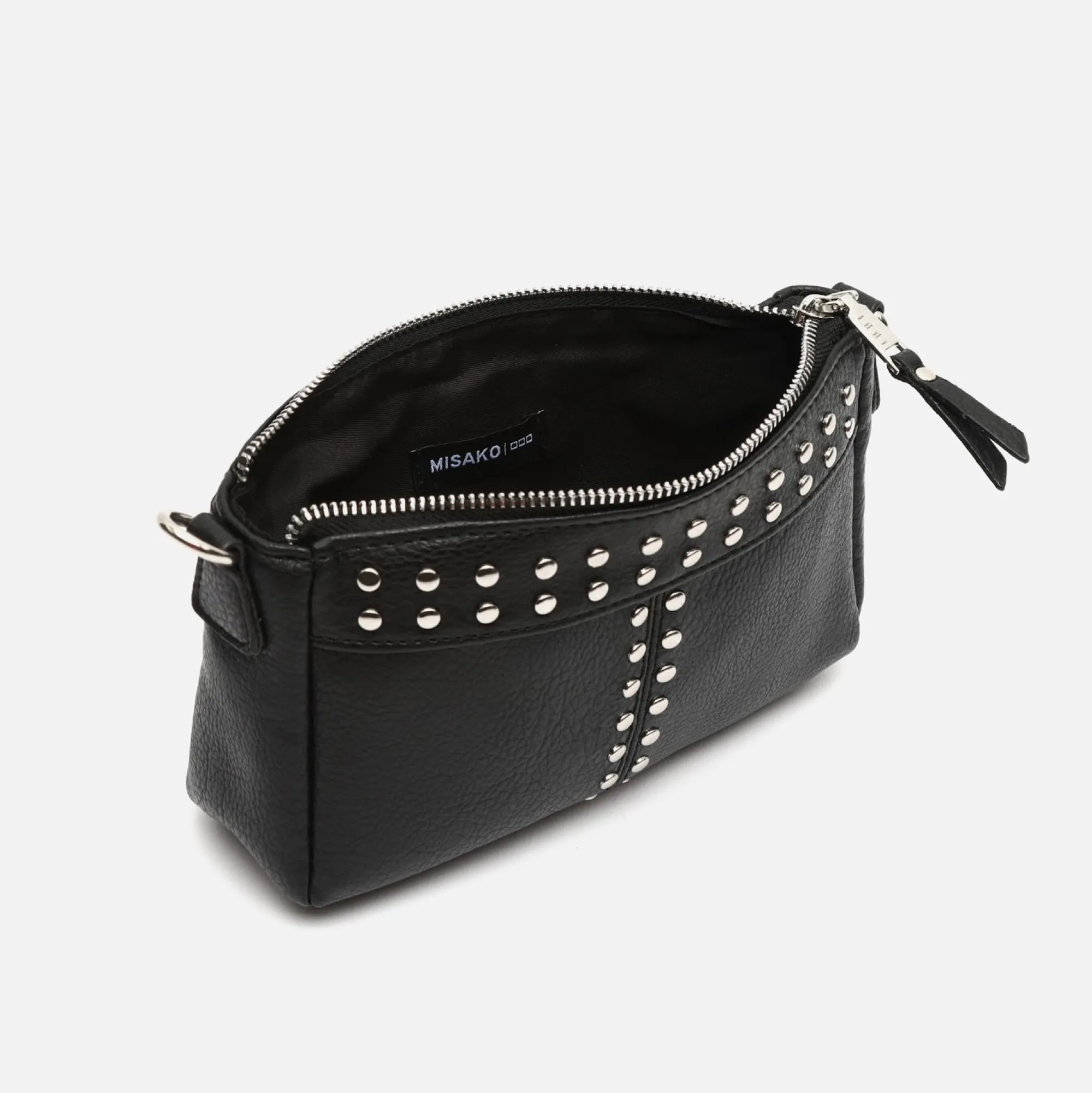 Misako Bolso bandolera pequeño con detalles metálicos