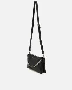Misako Bolso bandolera pequeño con doble cadena extraíble y detalles metálicos