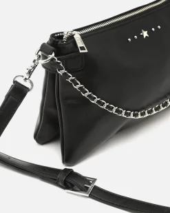 Misako Bolso bandolera pequeño con doble cadena extraíble y detalles metálicos