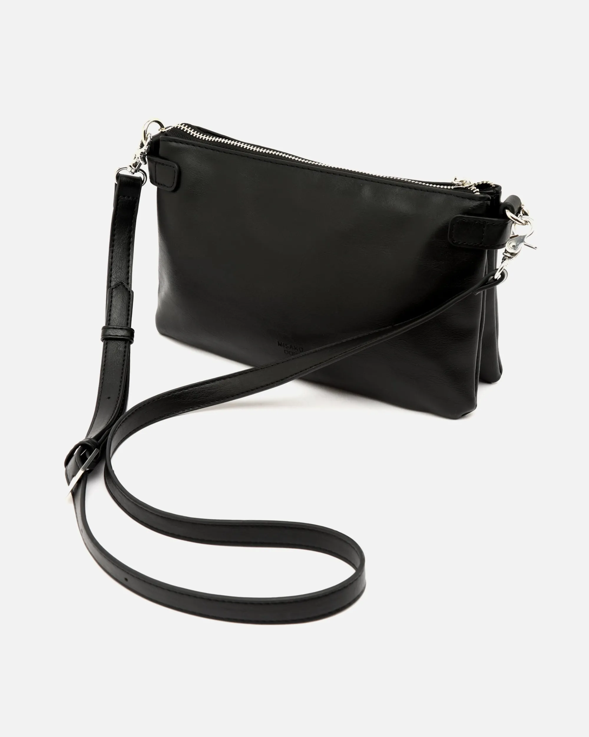 Misako Bolso bandolera pequeño con doble cadena extraíble y detalles metálicos