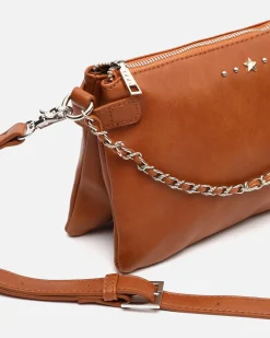 Misako Bolso bandolera pequeño con doble cadena extraíble y detalles metálicos