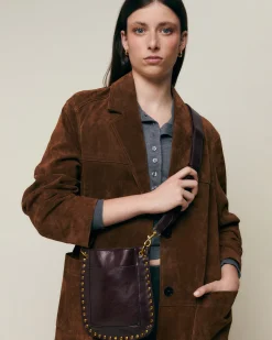 Misako Bolso bandolera pequeño con detalles metálicos