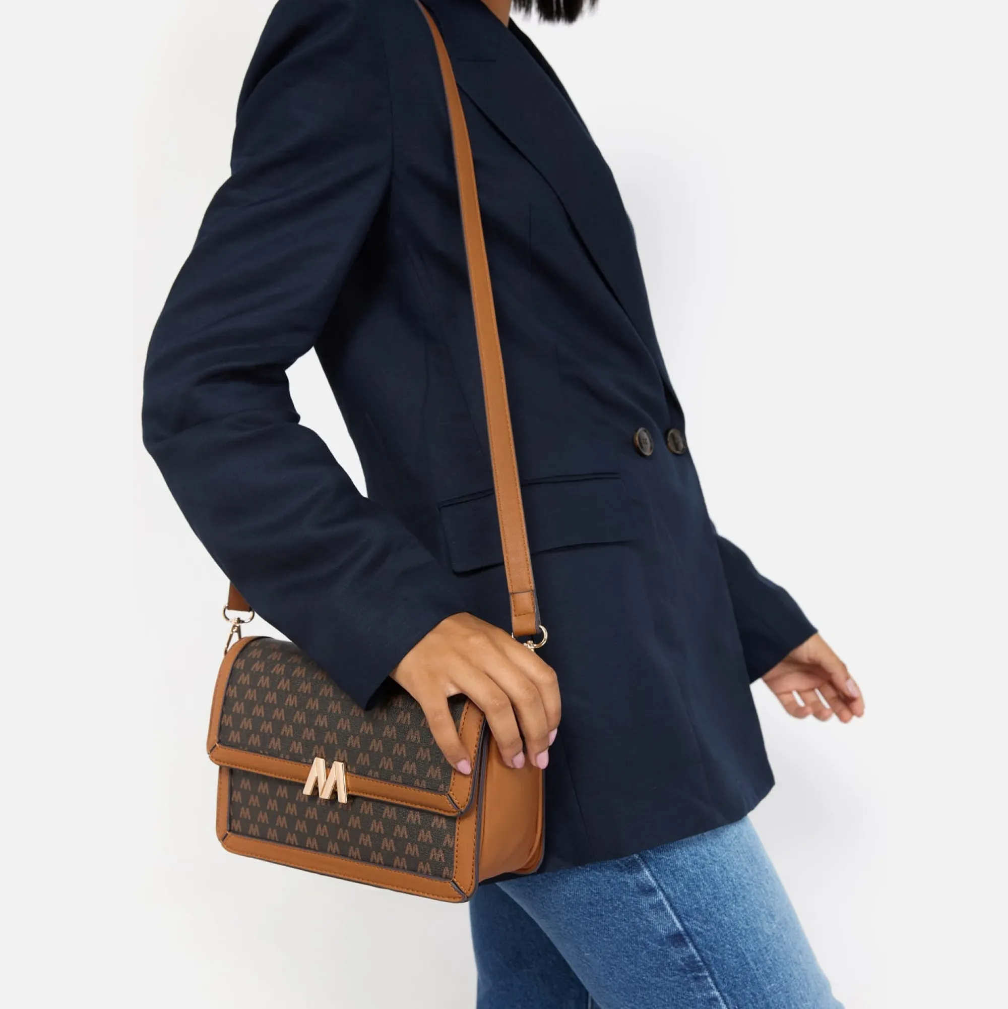 Misako Bolso bandolera pequeño estampado monogram