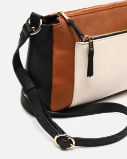 Misako Bolso bandolera pequeño tricolor