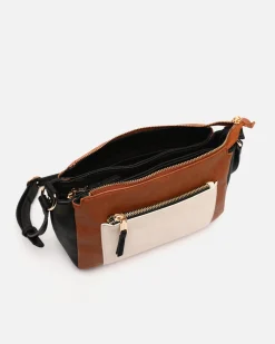Misako Bolso bandolera pequeño tricolor