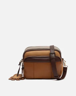 Misako Bolso bandolera tricolor con detalle colgante