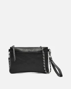 Misako Bolso de fiesta pequeño con detalles metálicos y asa bandolera extraíble