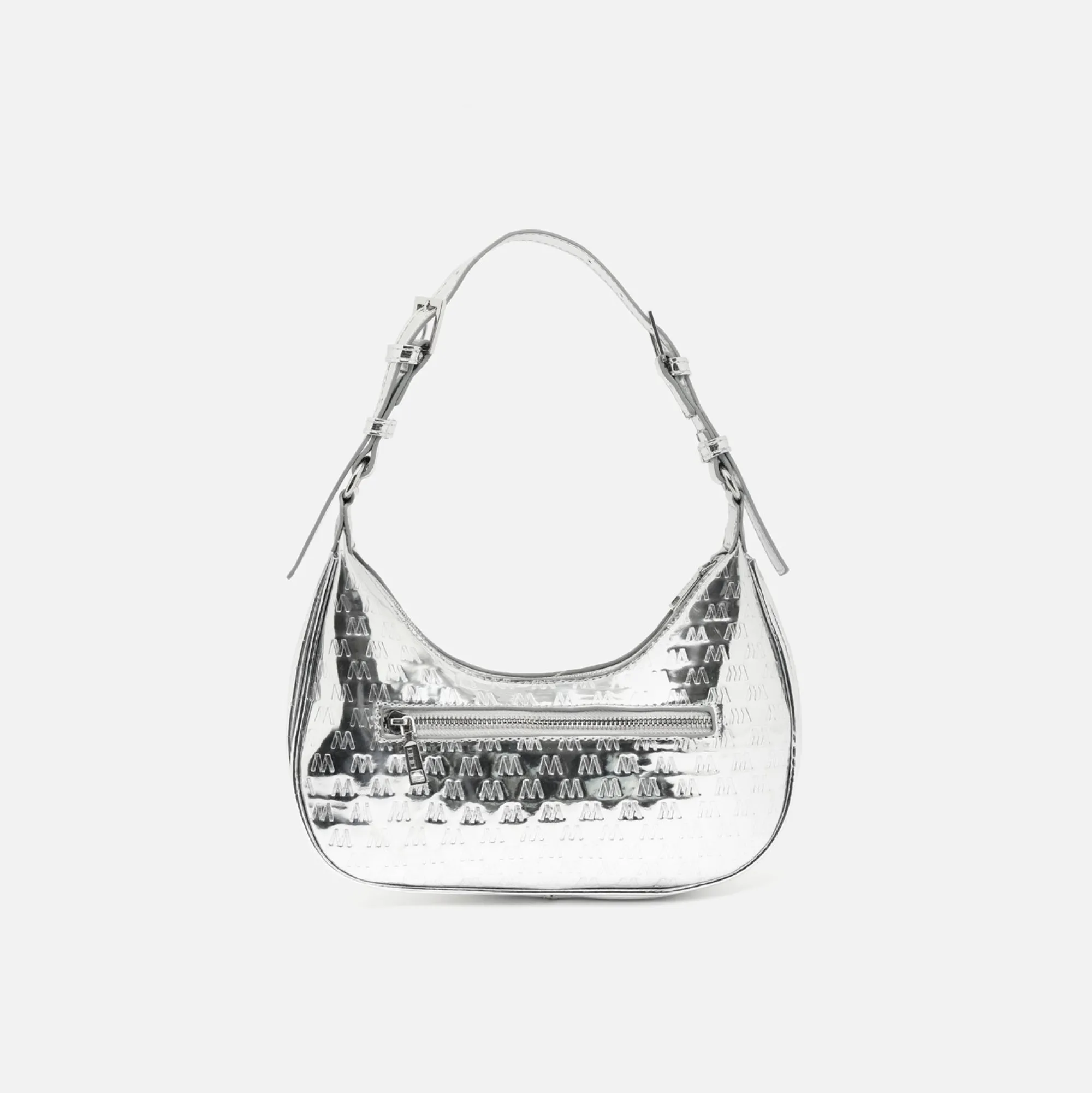 Misako Bolso de hombro pequeño con asa regulable y estampado monogram