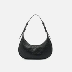 Misako Bolso de hombro pequeño con asa regulable y estampado monogram