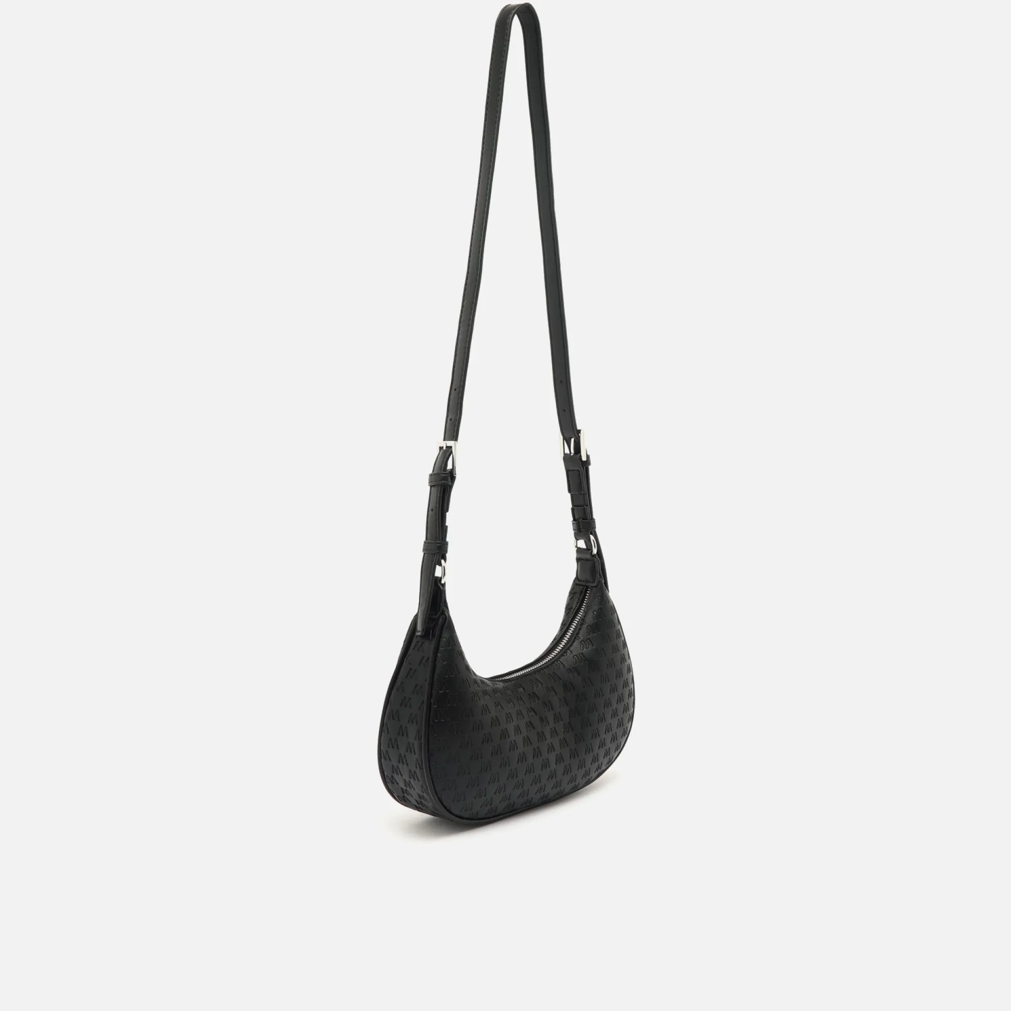 Misako Bolso de hombro pequeño con asa regulable y estampado monogram