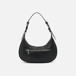 Misako Bolso de hombro pequeño con asa regulable y estampado monogram